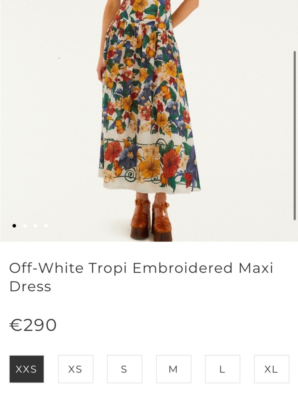 Farm Rio: Off-White Tropi Embroidered Maxi Dress - Picture 9 of 11